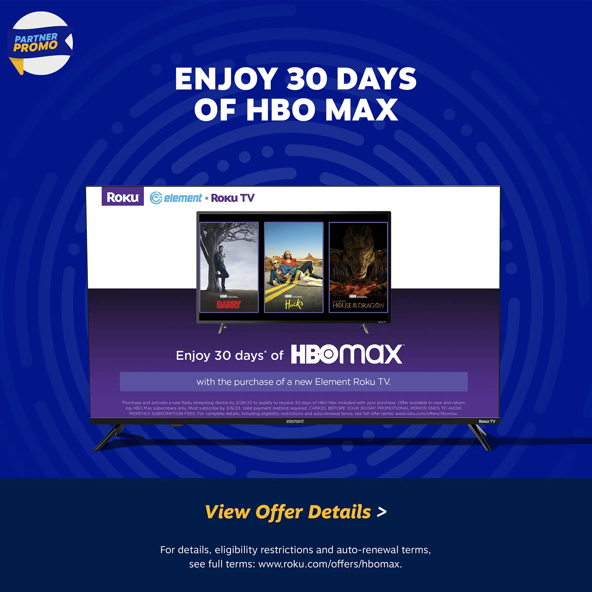 Enjoy 30 days of HBO Max