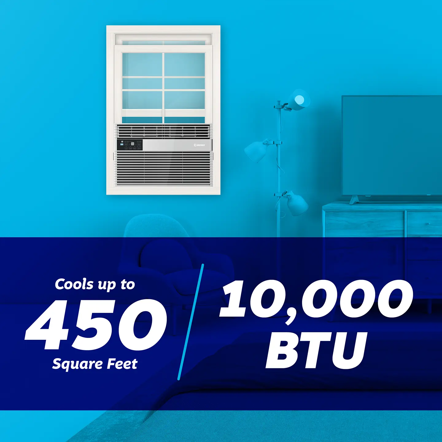 10000 BTU AC - cools up to 450 sq ft