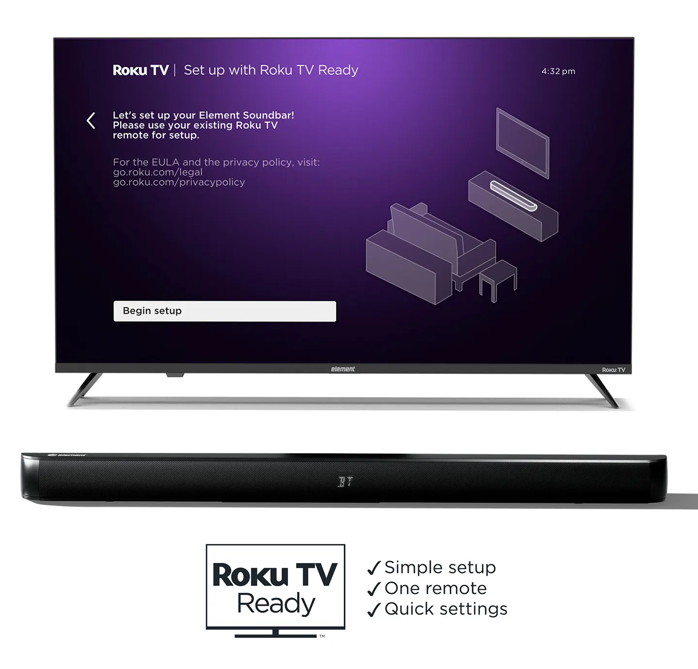 Roku TV ready sound bar