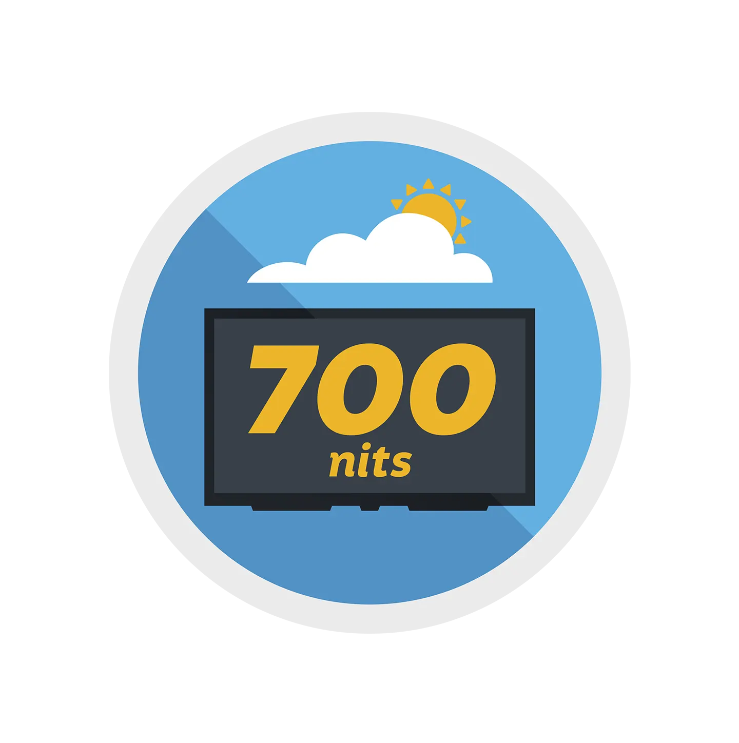 700 nits brightness