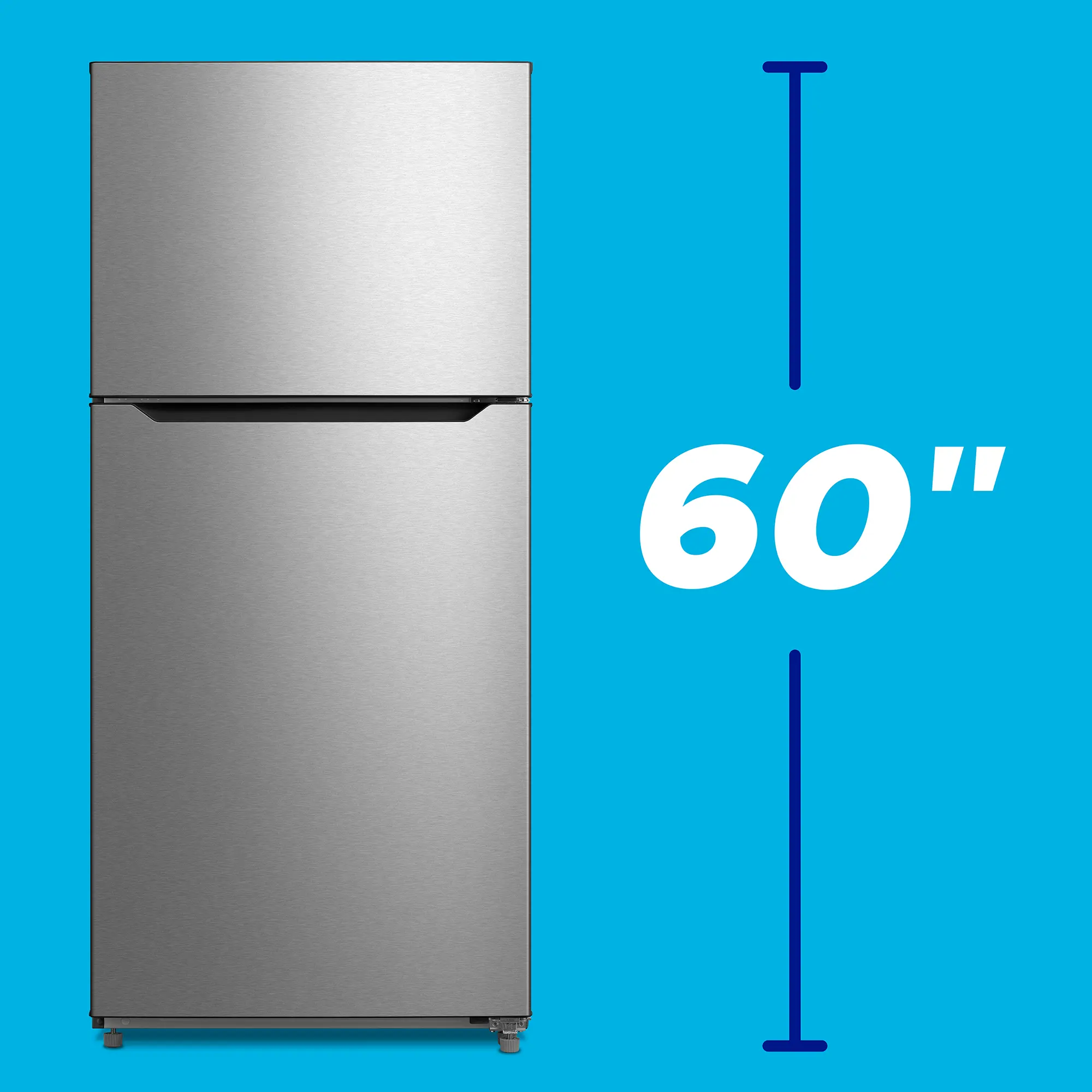 refrigerator with 60" inch height graphic