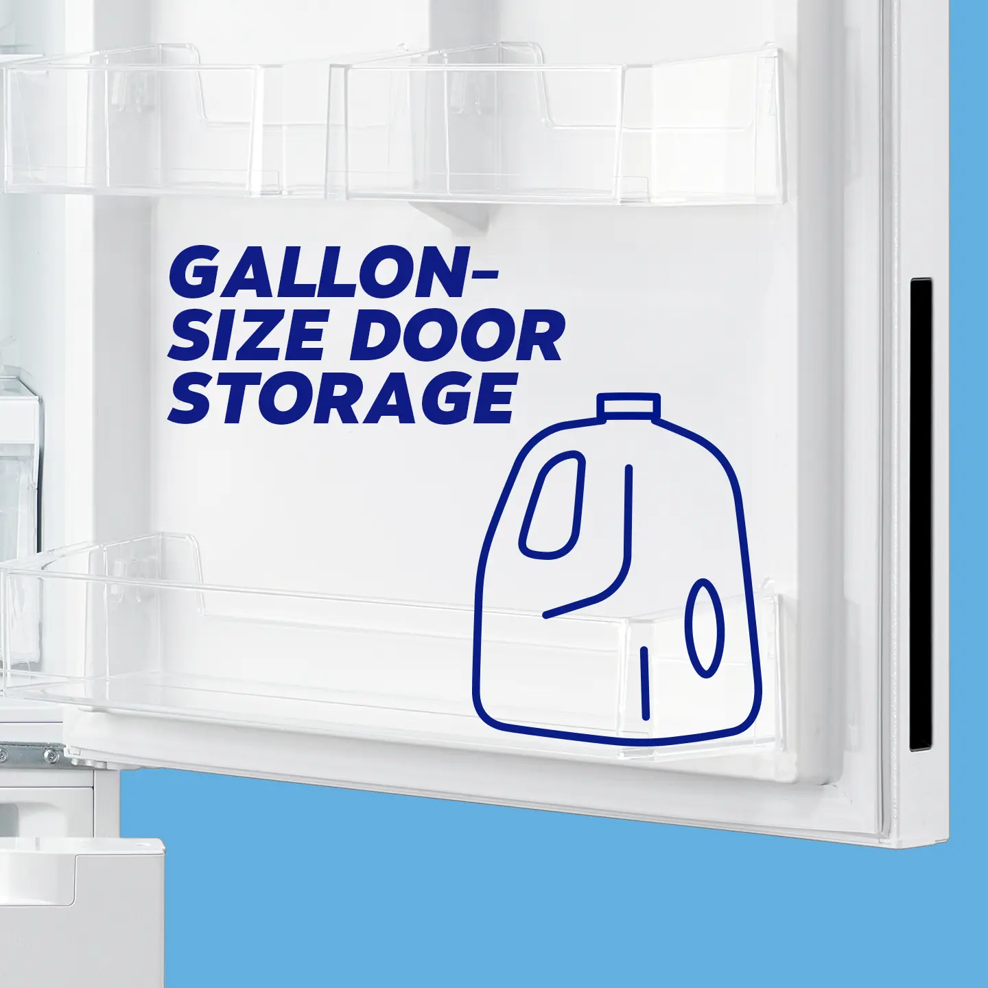 Gallon-size door storage