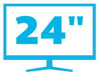 24 inch monitor icon - hover