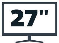 27 inch monitor icon