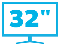 32 inch monitor icon - hover