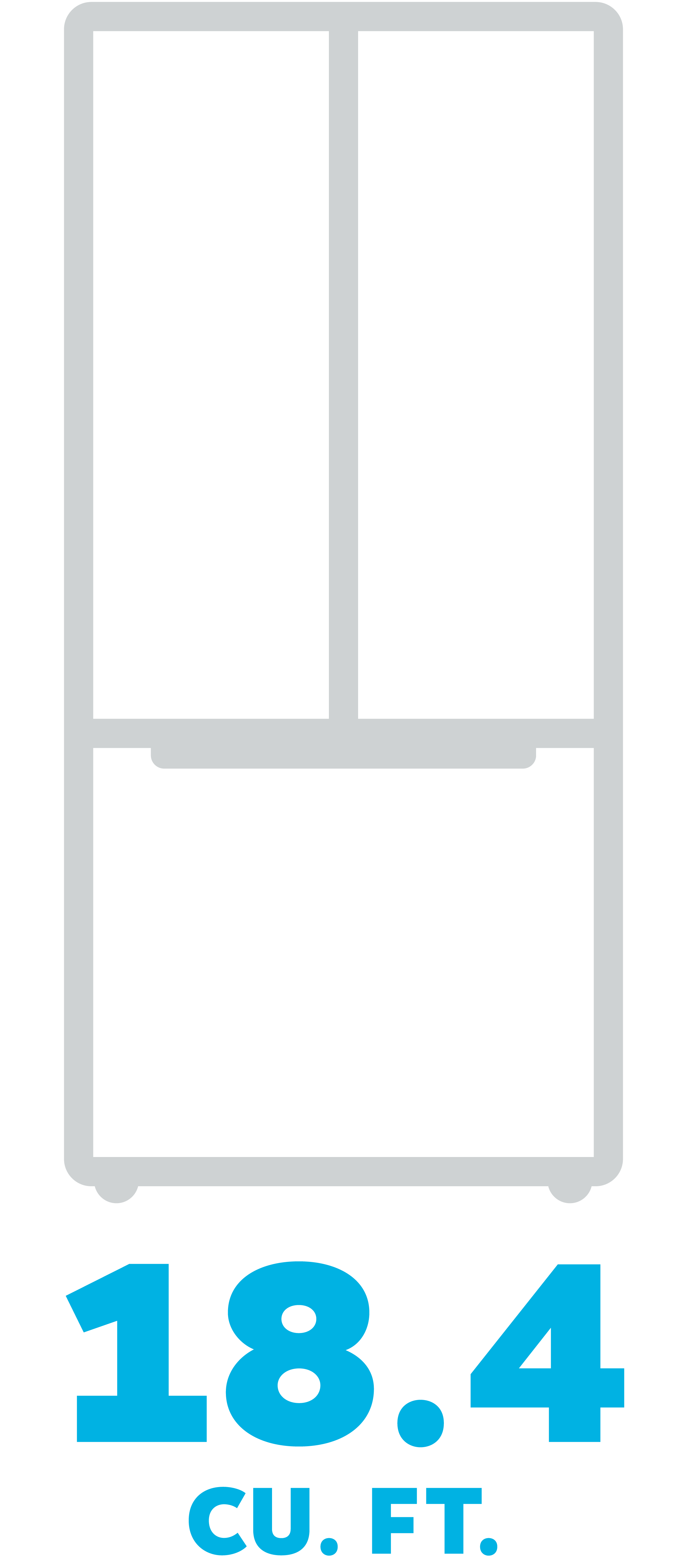 Element 18.4 cu ft French Door Refrigerator