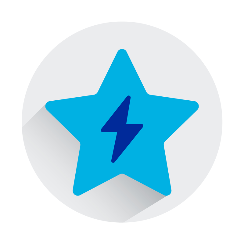 Image of a star representing Energy Star Rating.
