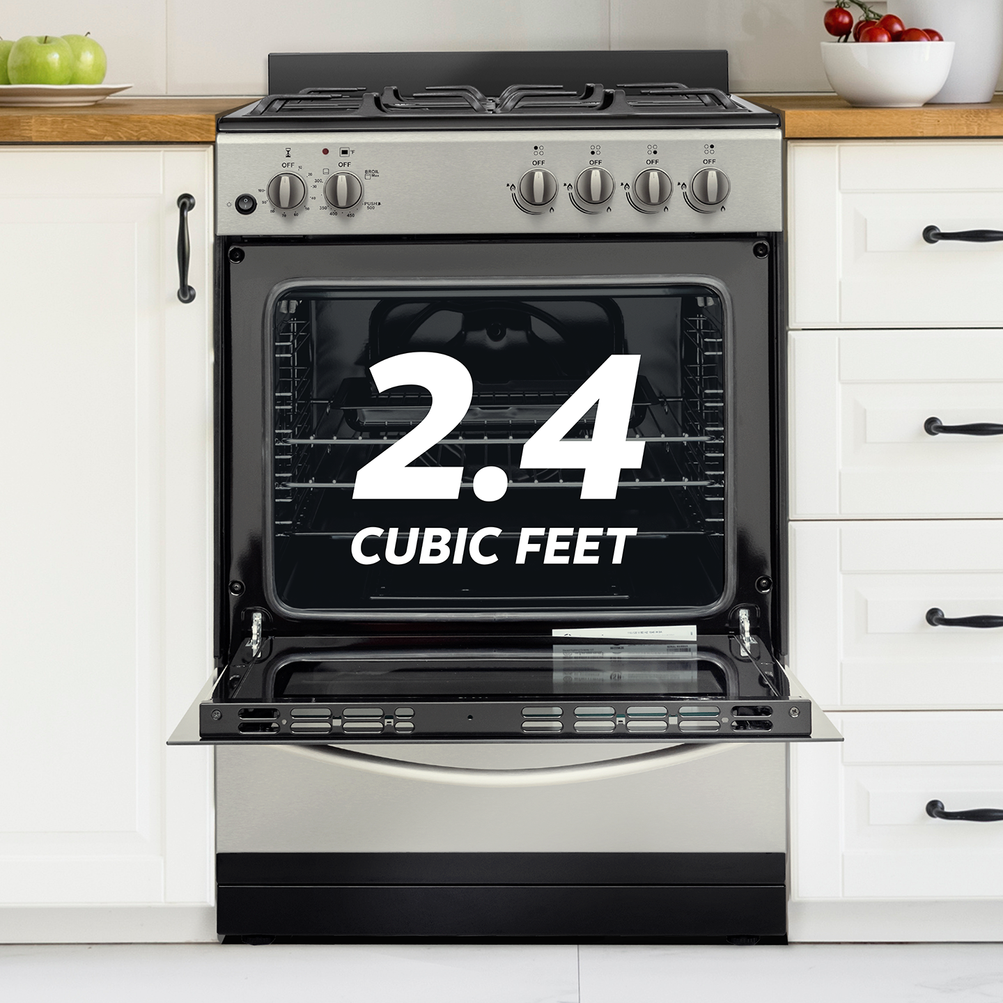 24" Gas Range - 2.4 cu. ft. 