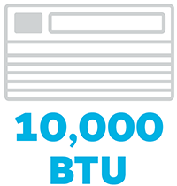 10,000 BTU Icon - Hover