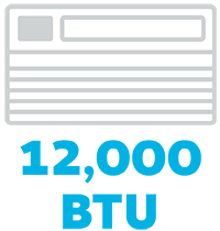 12,000 BTU Icon - Hover