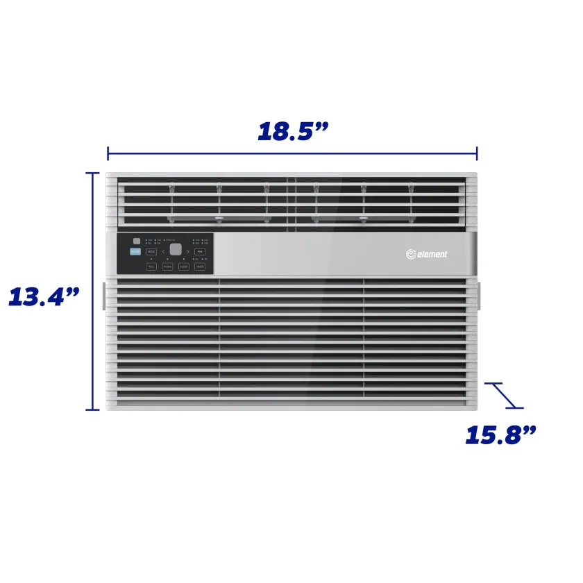 6,000 BTU Window Air Conditioner - dimensions