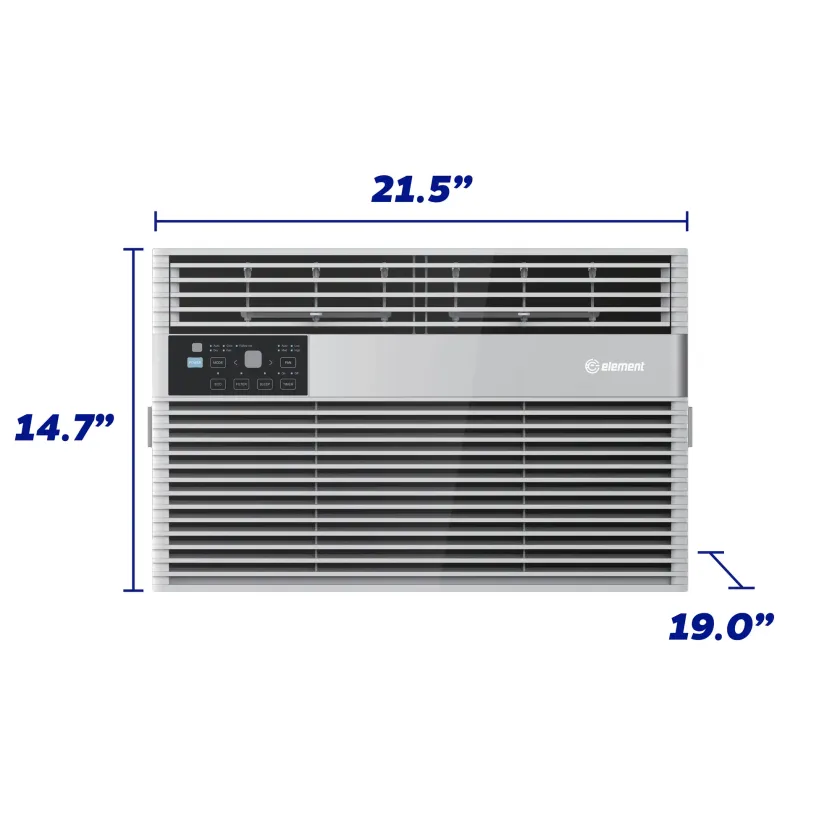 10,000 BTU Window Air Conditioner - dimensions