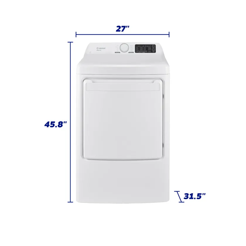 7.5 cu. ft. Electric Dryer dimensions