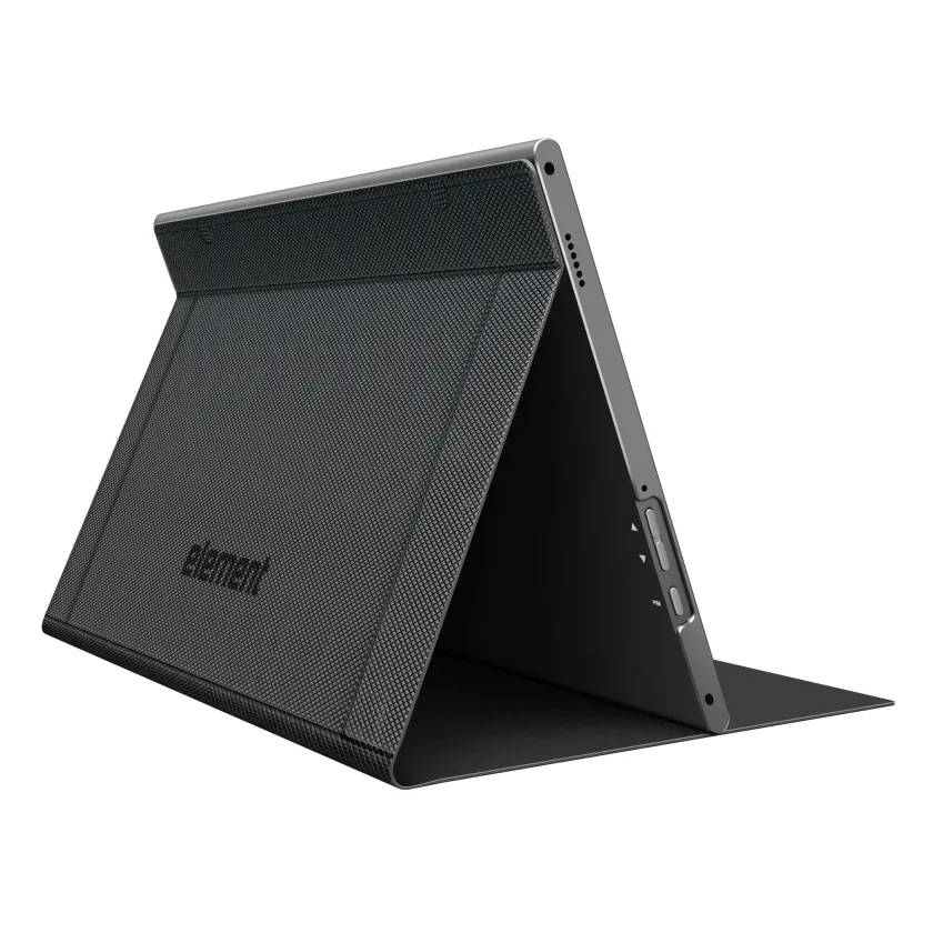 15.6" portable monitor back angle with case open