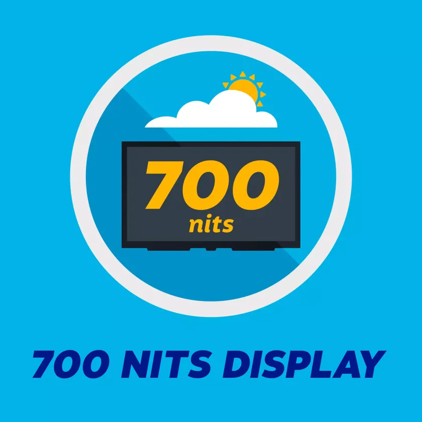 700 nits display