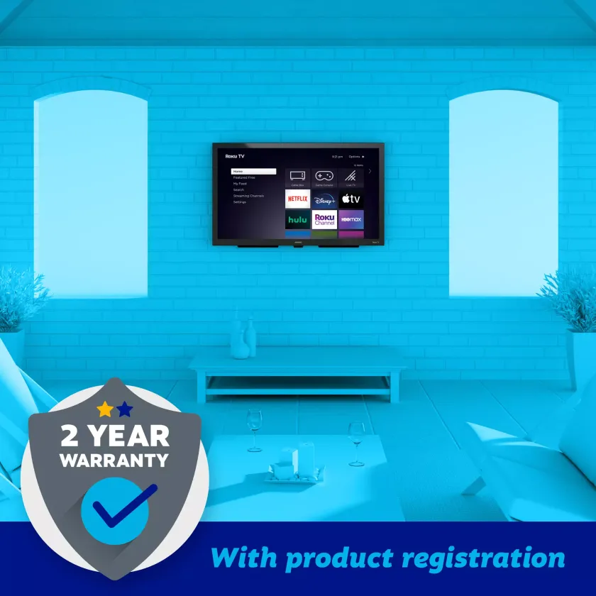 2 year warranty with product registration
