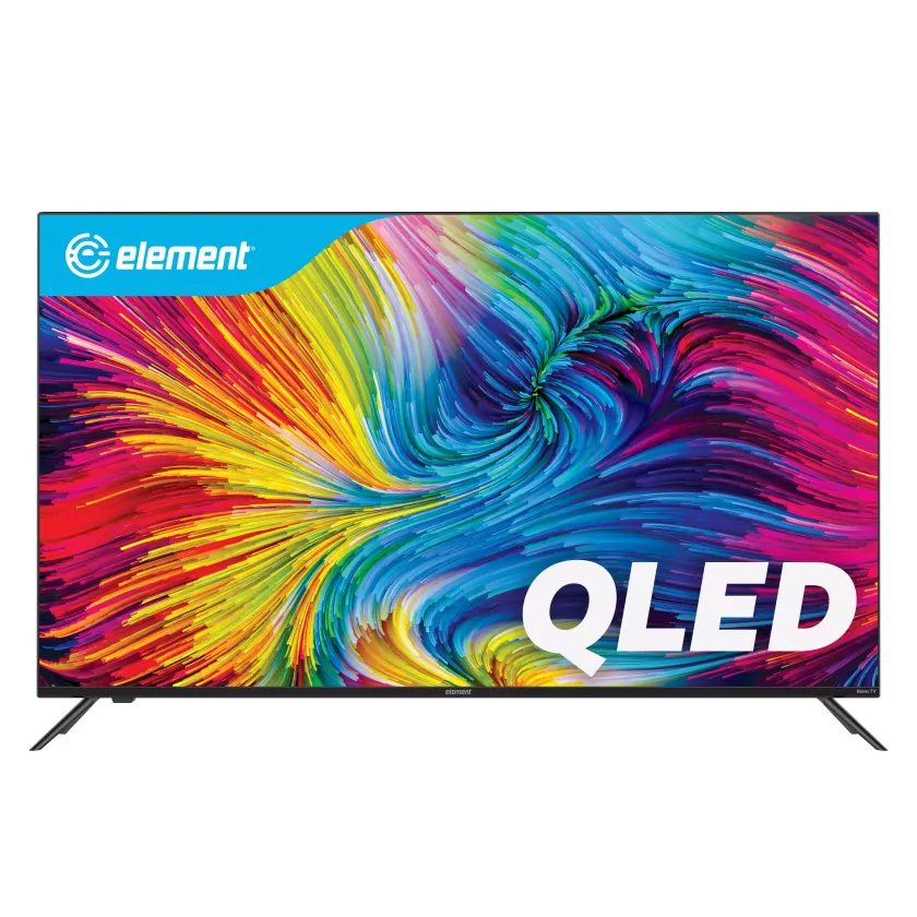 TV - front view with rainbow QLED design