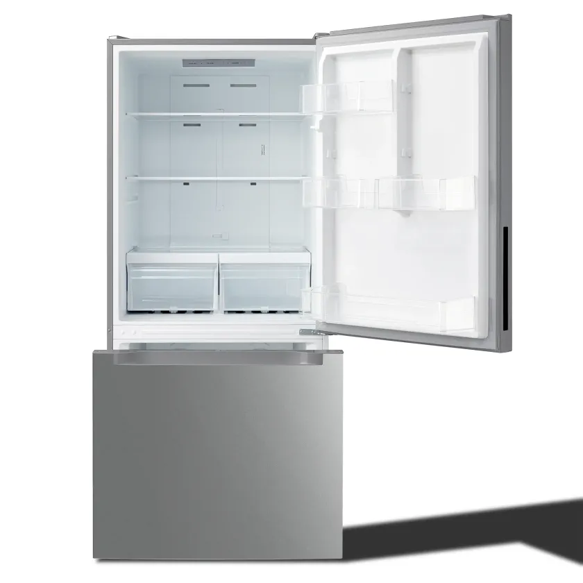Element 18.7 cu. ft. Bottom Freezer Refrigerator front - open door