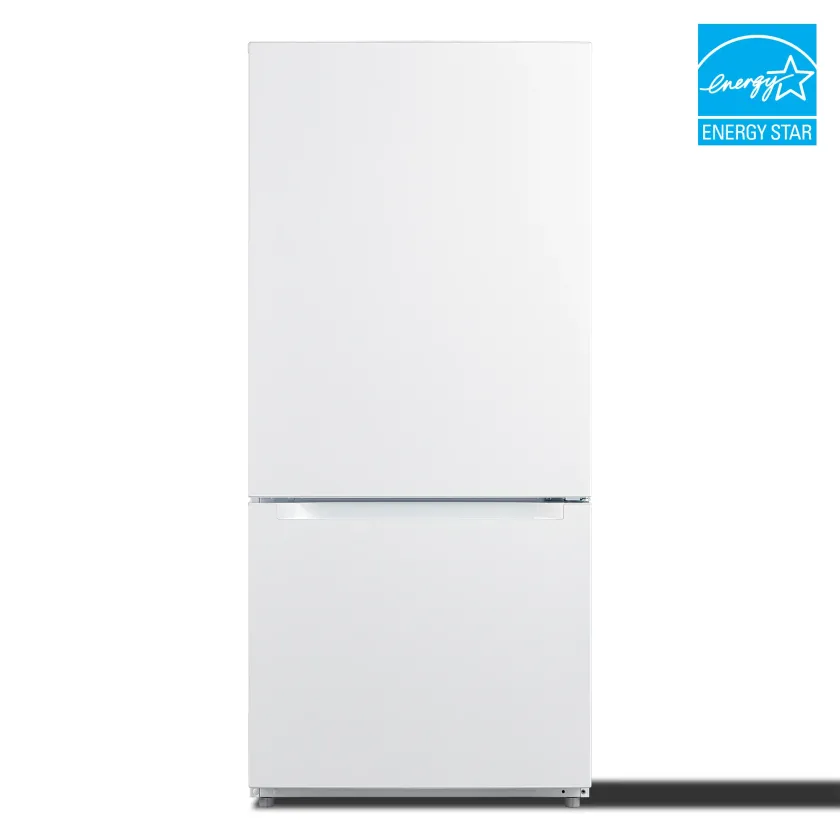 18.7 cu. ft. Bottom Freezer Refrigerator front with ENERGY STAR logo