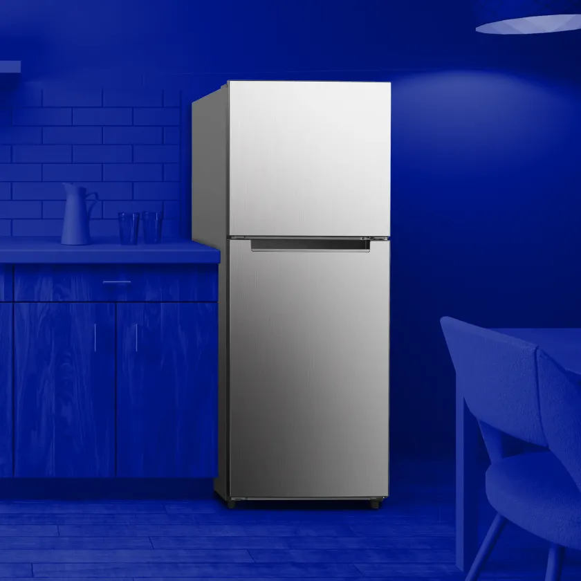 10.1 cu. ft. Top Freezer Refrigerator in blue kitchen environment