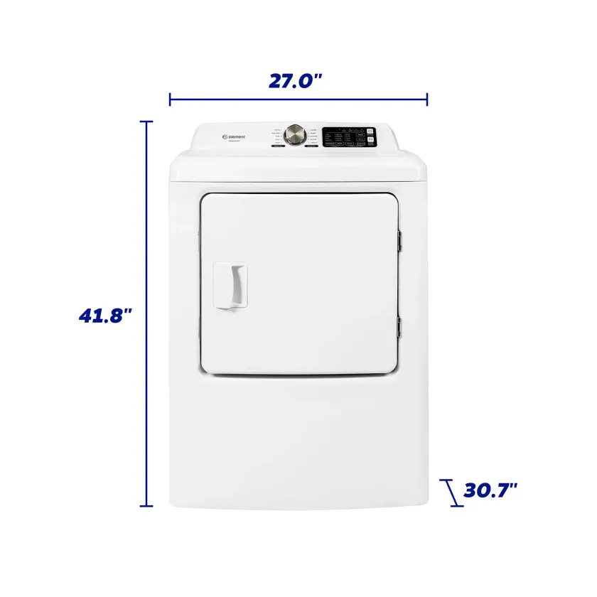 7.0 Cu.Ft. Gas Dryer - Dimensions