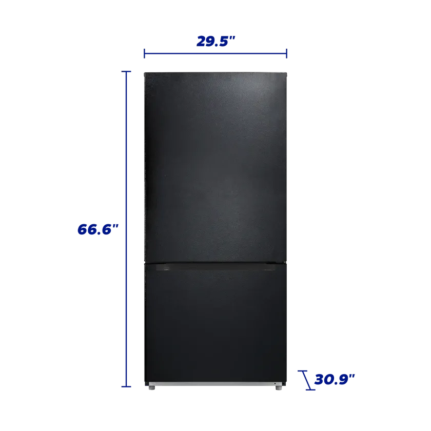 Element 18.7 cu. ft. Bottom Freezer Refrigerator dimensions