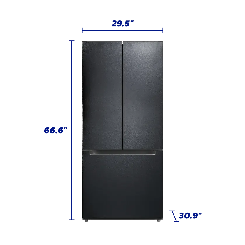 Element 18.4 cu ft French Door Refrigerator dimensions