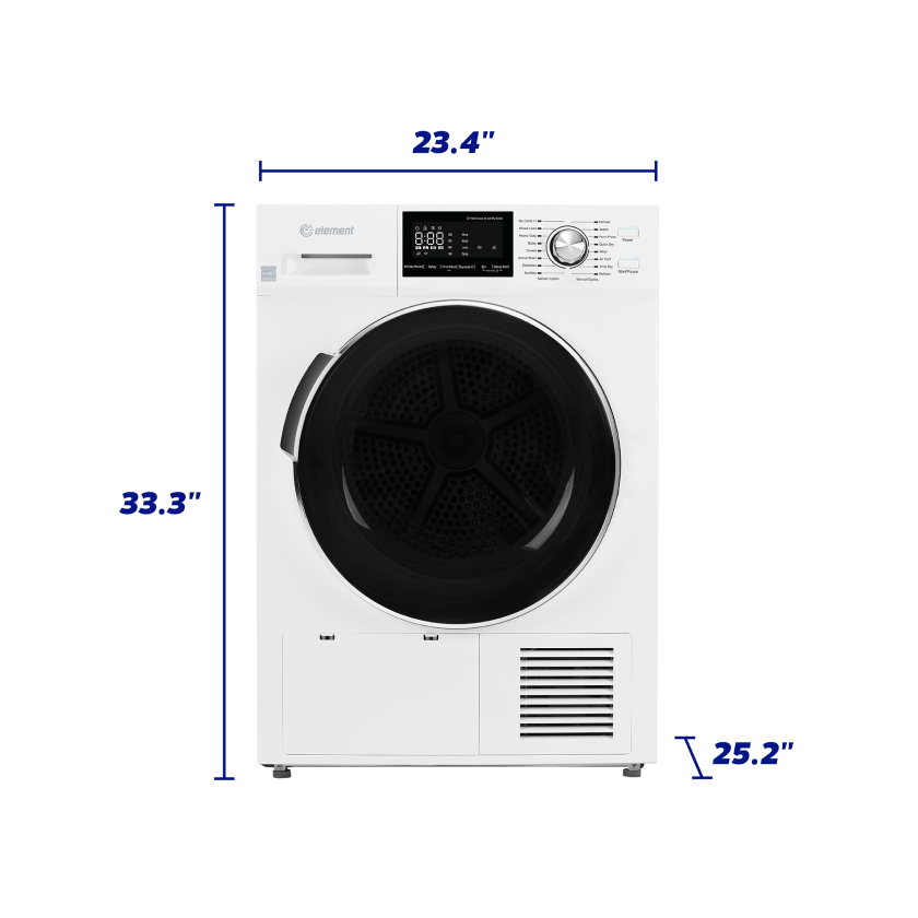 4.4 Cu.Ft. Electric Dryer - Dimensions