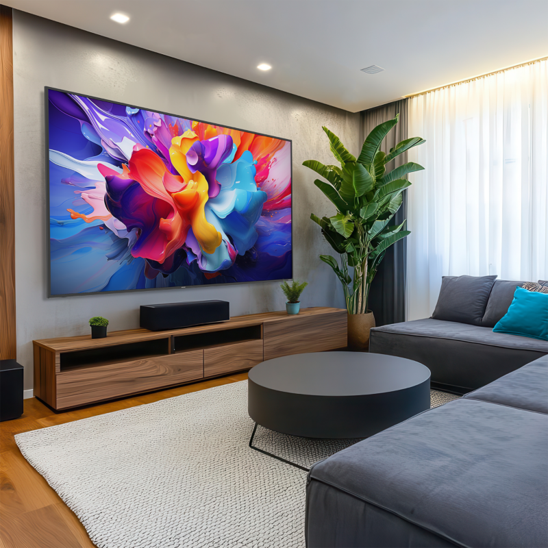 Element 98” 4K UHD HDR Xumo TV lifestyle view