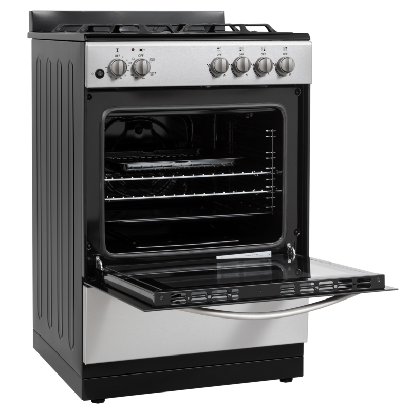 24" Gas Range - Left Angle Open