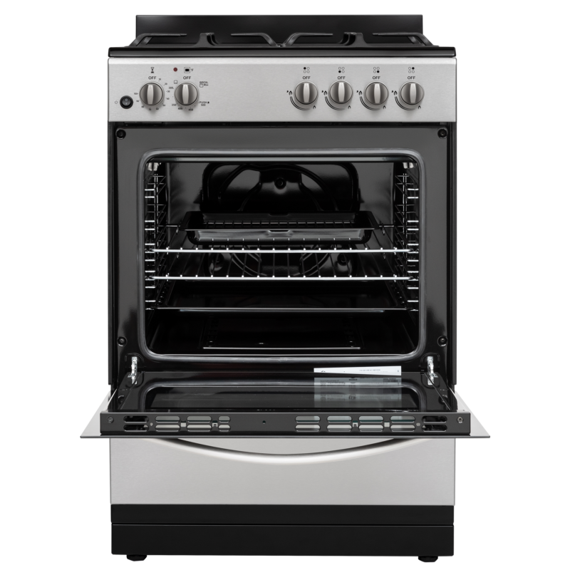 24" Gas Range - Front Open