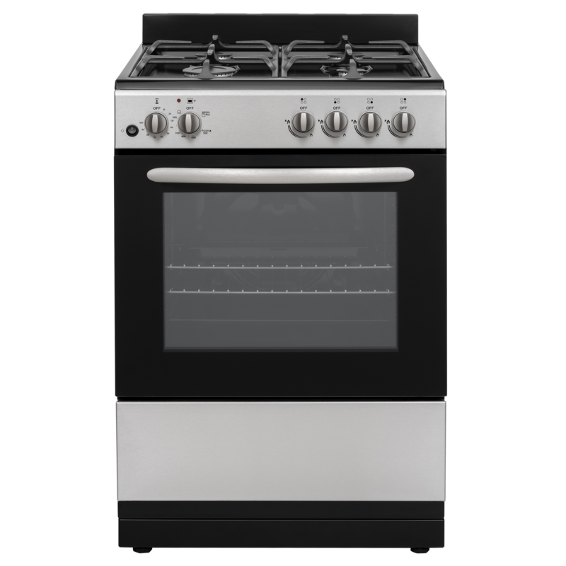 24" Gas Range - Front Top