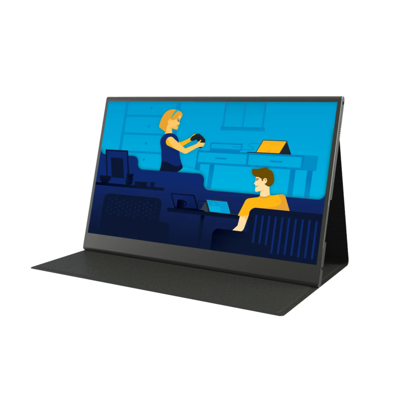 15.6" portable monitor angled view