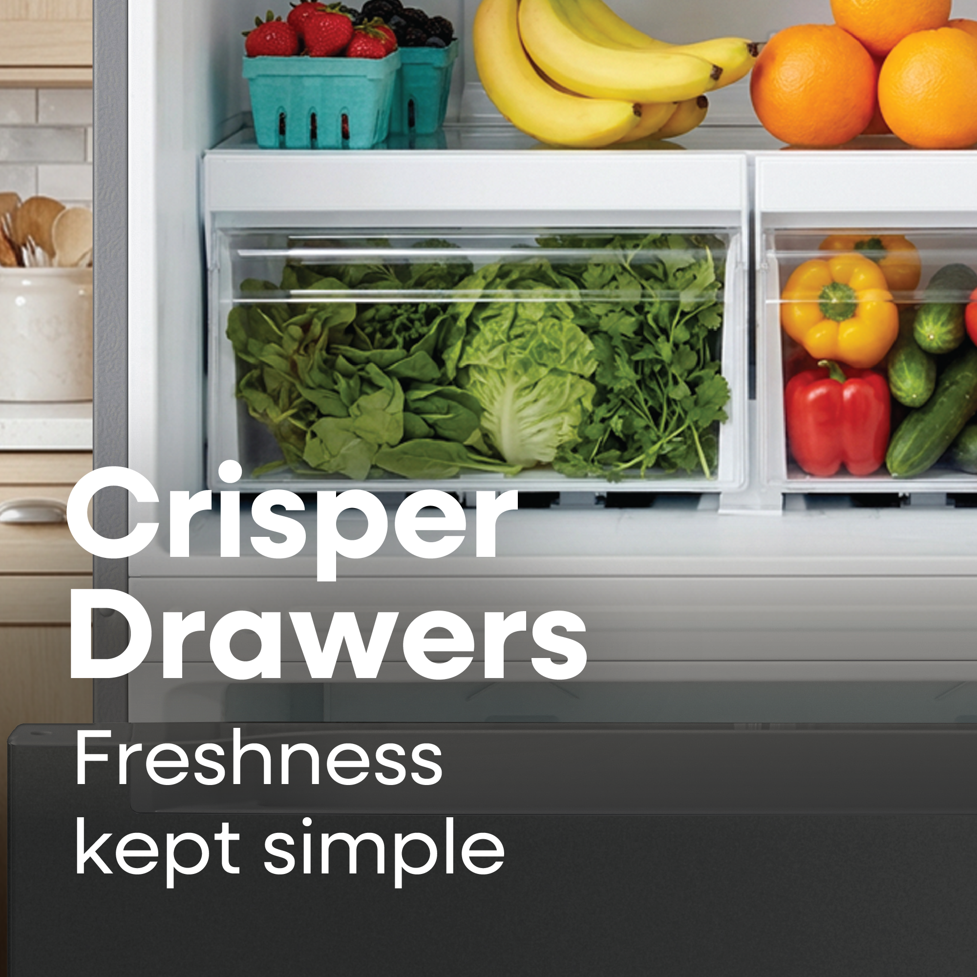 18.7 cu. ft. Bottom Freezer Refrigerator – White (ERBM19CBW