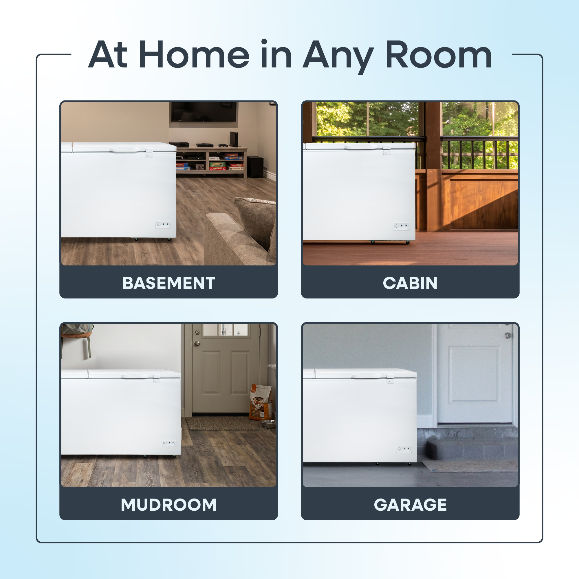21.0 cu. ft. Two Door Chest Freezer - White (ECF21MDCW) | Element