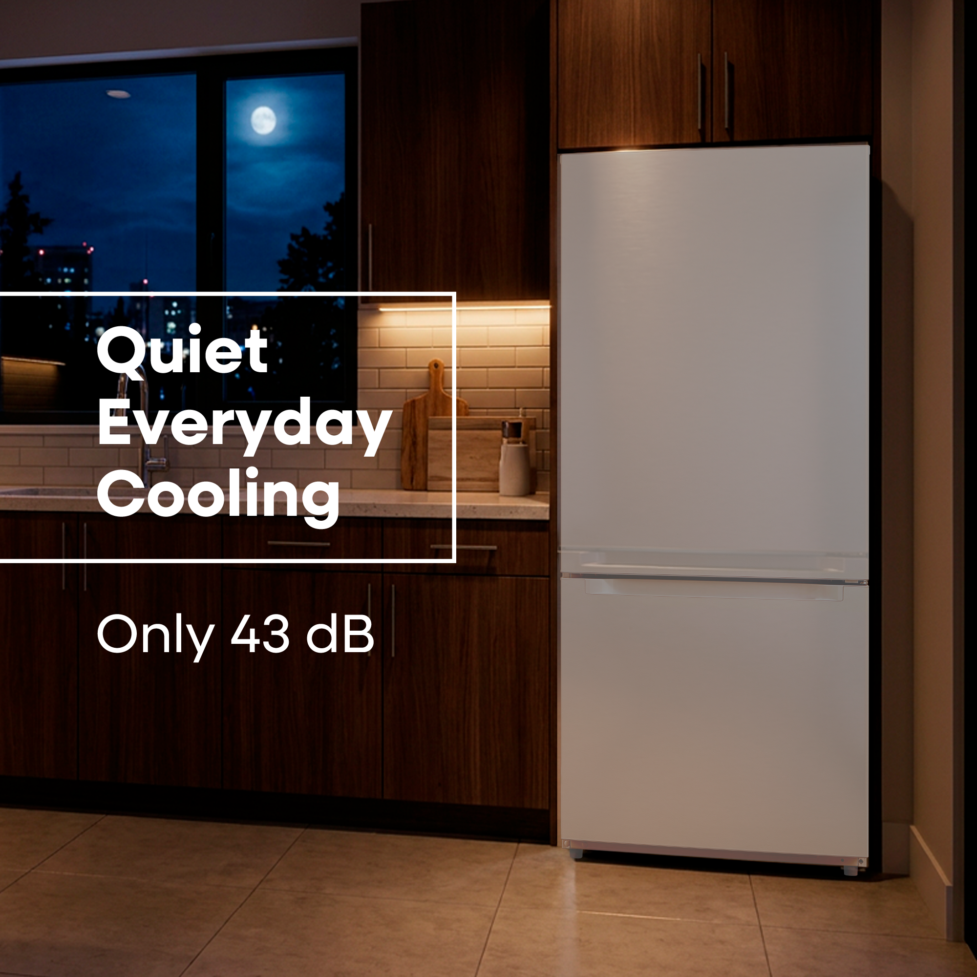 18.7 cu. ft. Bottom Freezer Refrigerator – White (ERBM19CBW