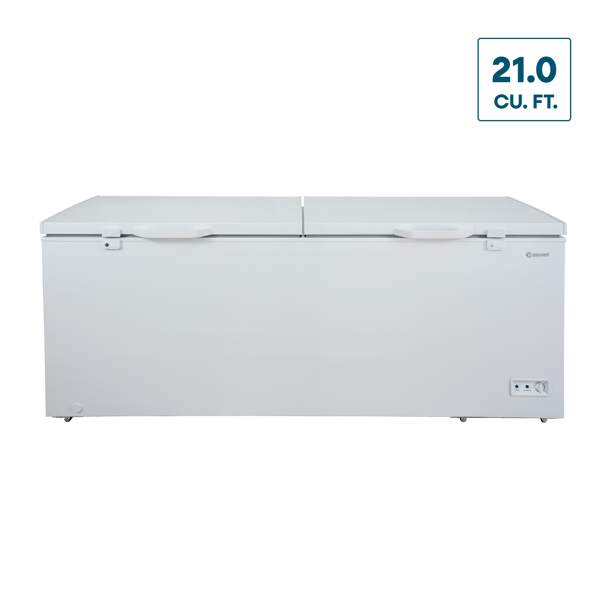 21.0 cu. ft. Two Door Chest Freezer - White (ECF21MDCW) | Element