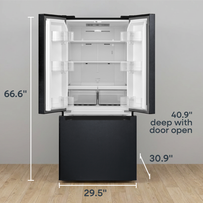18.4 cu. ft. French Door Refrigerator – Black (ERFD19CGCB
