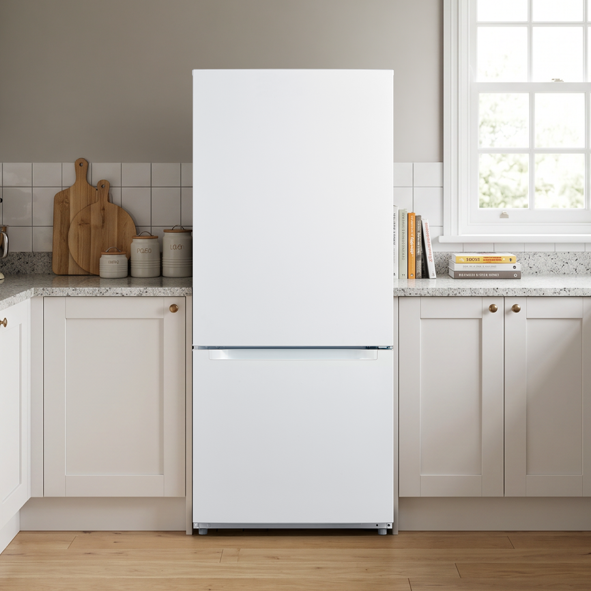 18.7 cu. ft. Bottom Freezer Refrigerator – White (ERBM19CBW