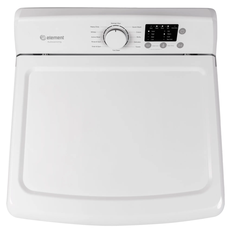 Element 3.7 Cu. Ft. Top Load Washer top view of control panel