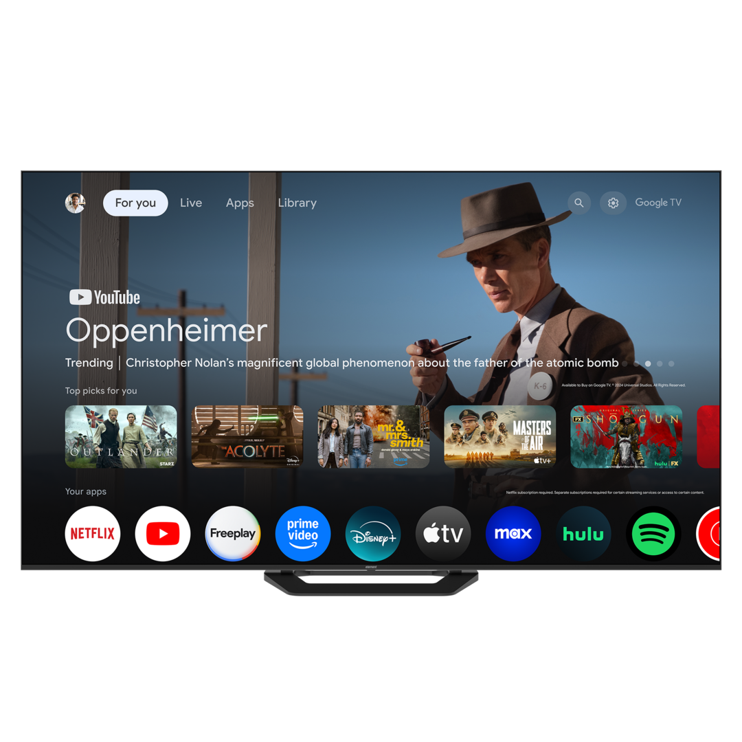 Element 100” TV - front view UI