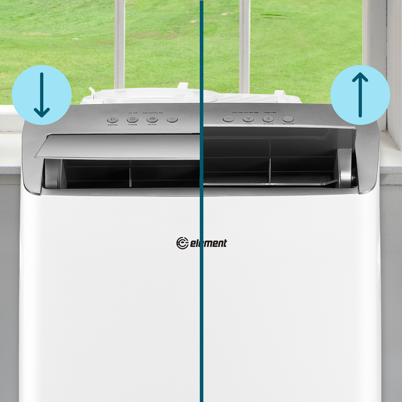 Auto-Swing Air Direction Portable AC