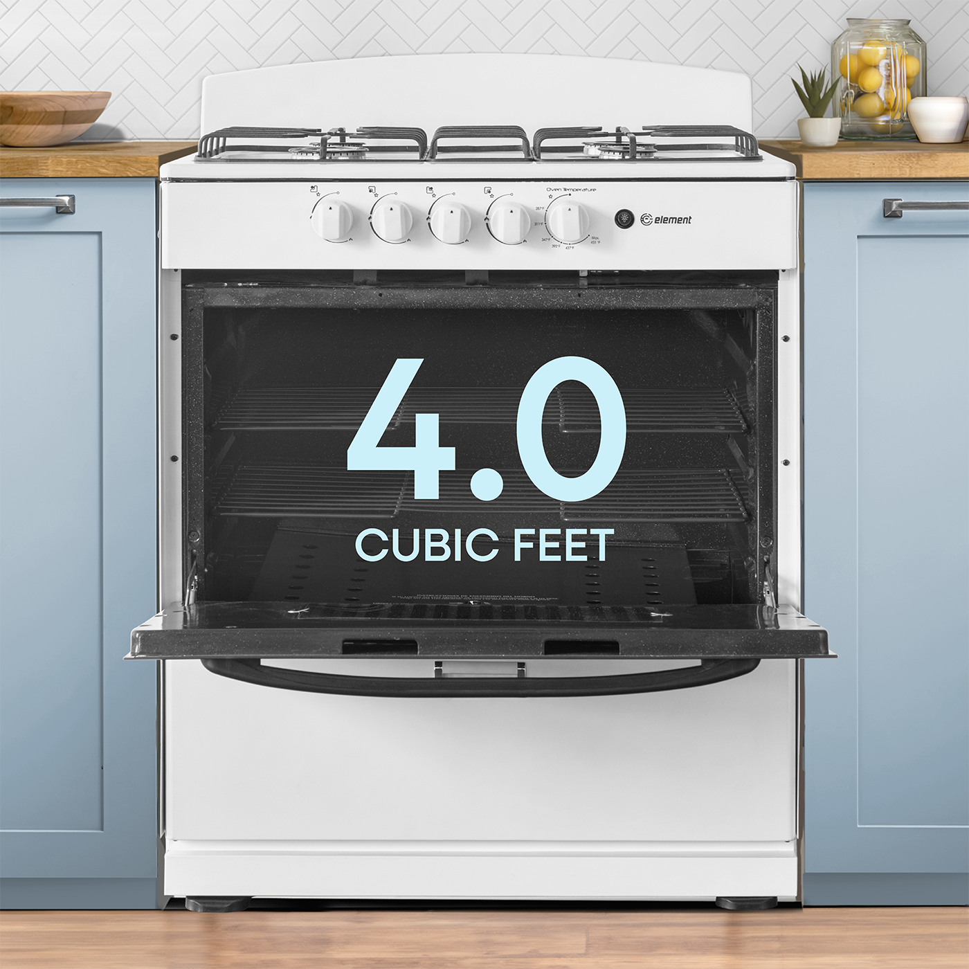 30in 4-Burner Capacity
