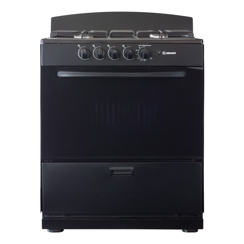 4.0 cu. ft. 30in 4 Burner Front (Black)