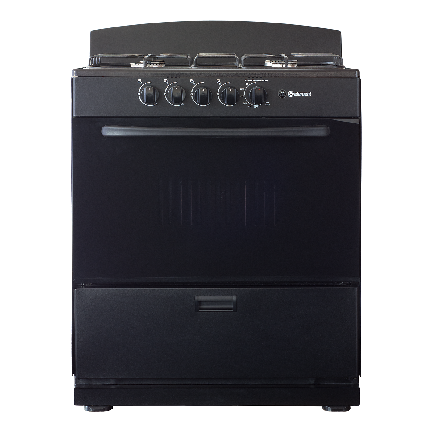 4.0 cu. ft. 30in 4 Burner Front (Black)