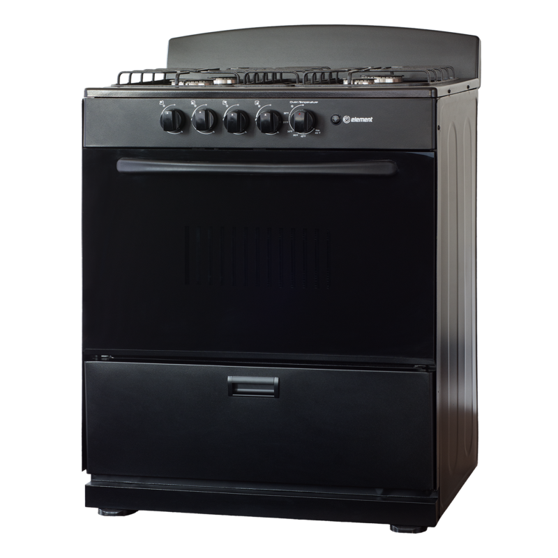 4.0 cu. ft. 30in 4 Burner Angle (Black)