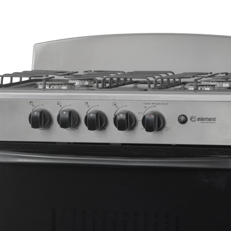 4.0 cu. ft. 30in 4 Burner Knobs (Stainless Steel)