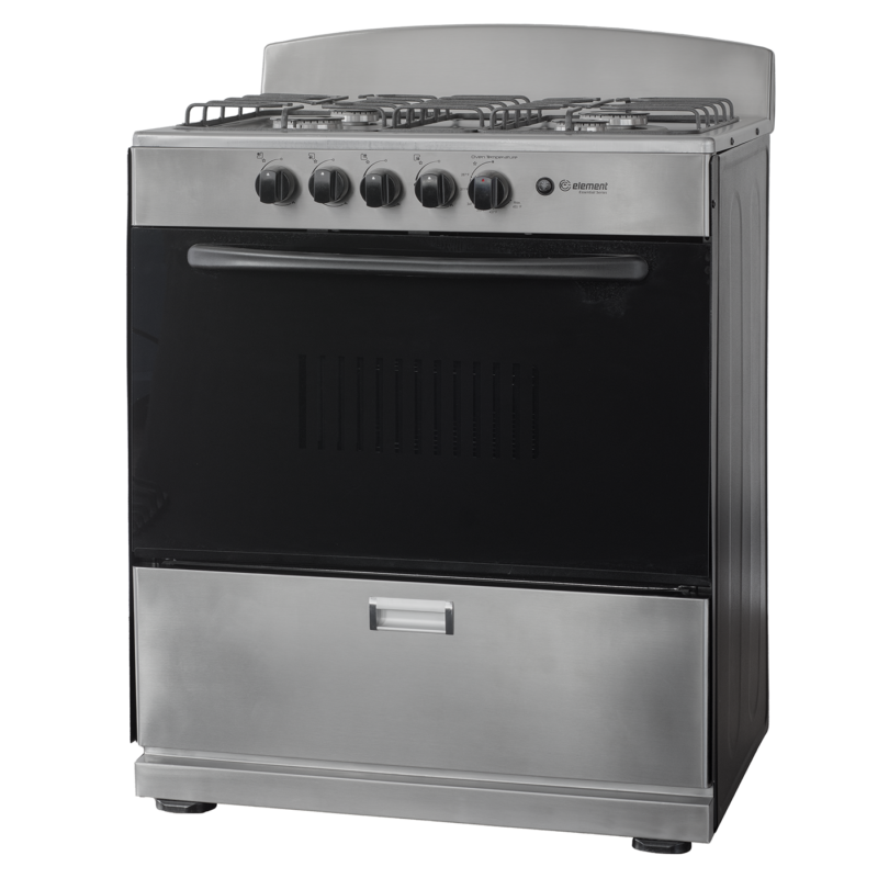 4.0 cu. ft. 30in 4 Burner Angle (Stainless Steel)