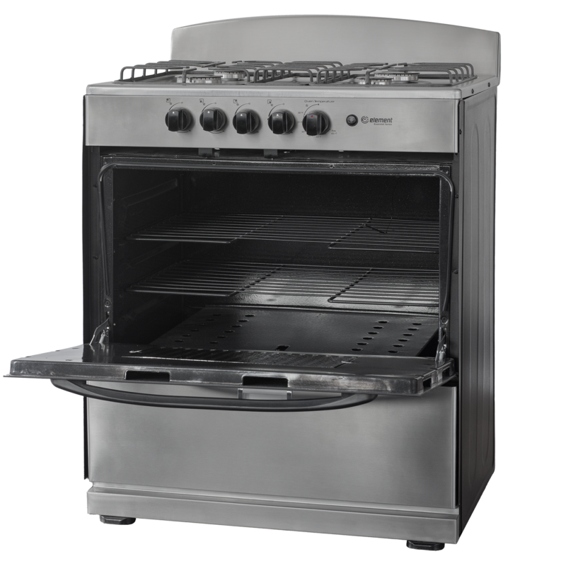 4.0 cu. ft. 30in 4 Burner Angle Open (Stainless Steel)