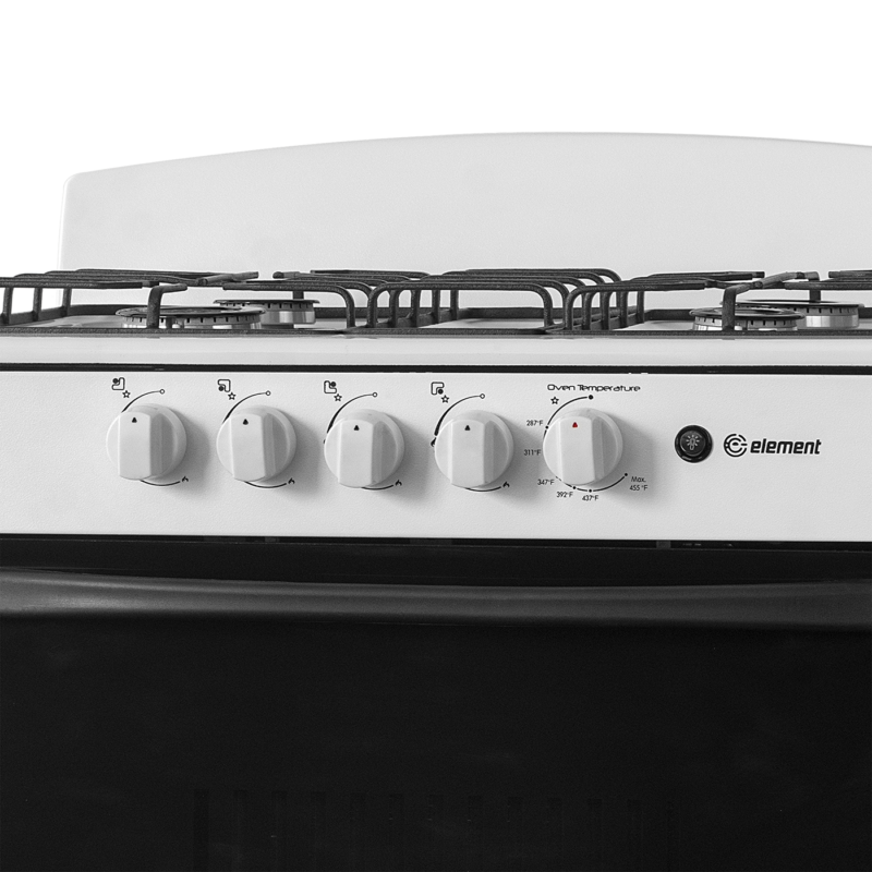 4.0 cu. ft. 30in 4 Burner Knobs (White)